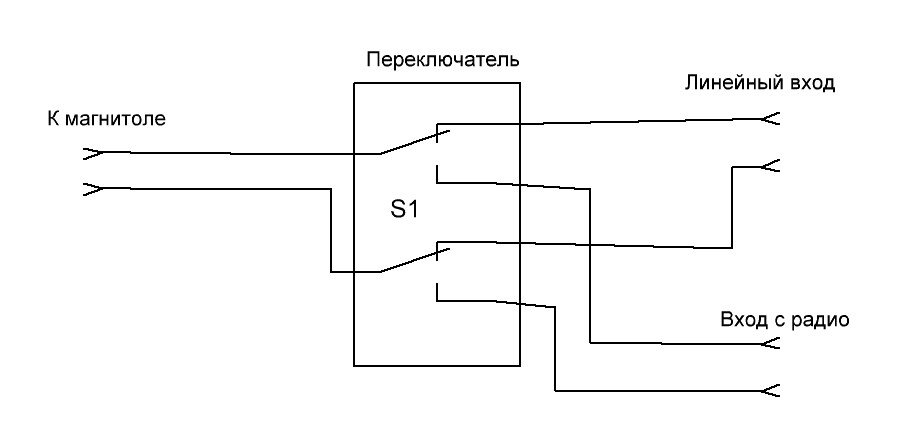 Переключатель на схеме